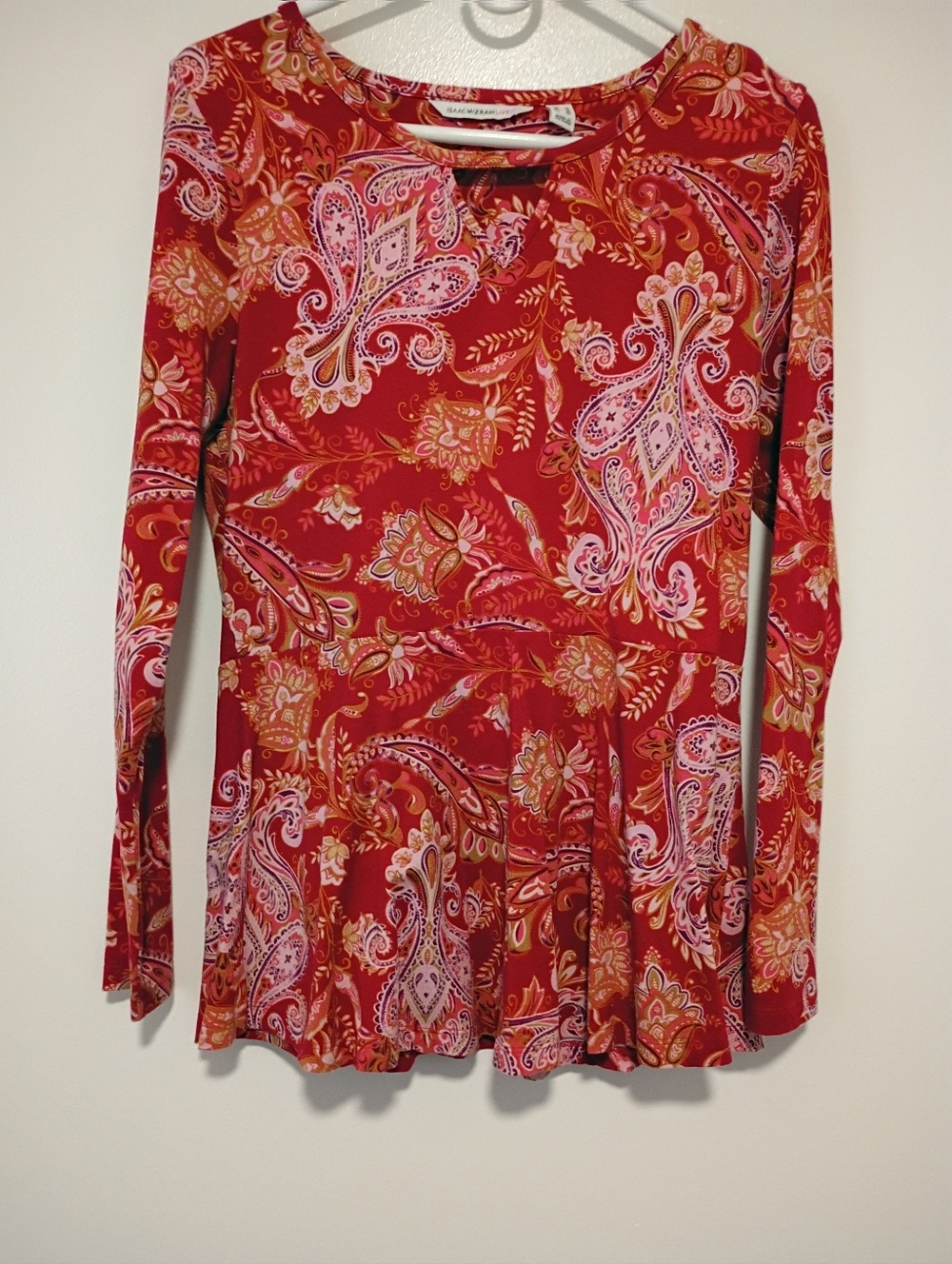 Issacmizrahi Women's Size Small Long Sleeve Stretchy Shirt